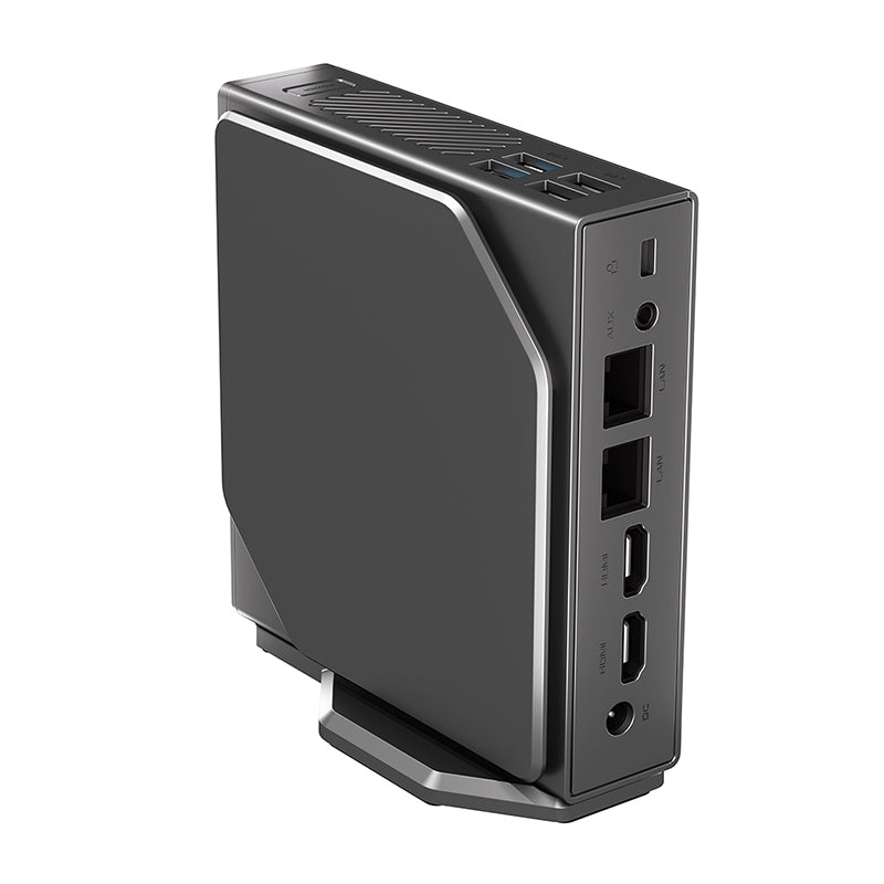 OUVIS S1 Mini PC with LCD Screen RGB - Compact & Powerful Desktop Computer for Gaming & Work | EU Version | Perfect for Home Office, Gaming Setup & Entertainment