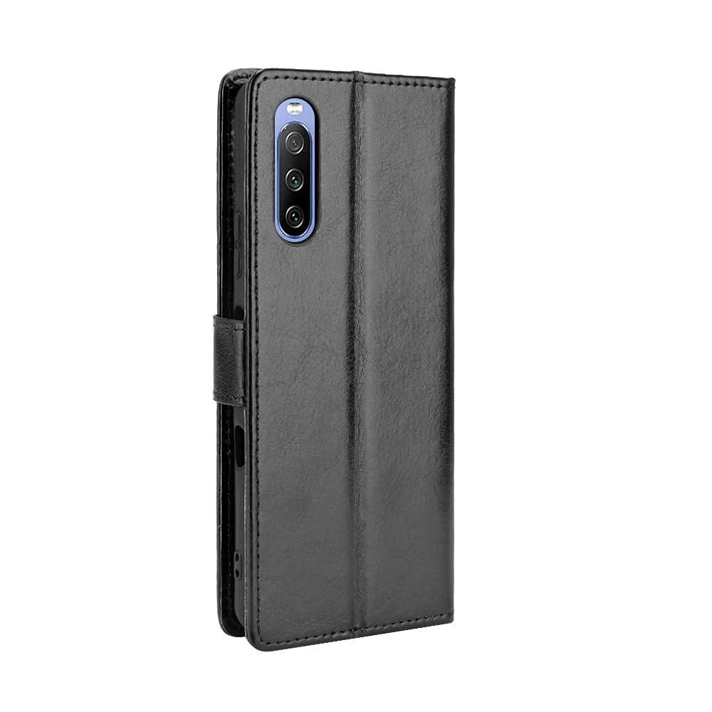 Premium Leather Flip Wallet Case for Sony Xperia 10 III (SOG04) - Slim Protective Cover with Card Slots | Perfect for Business, Travel & Daily Use
