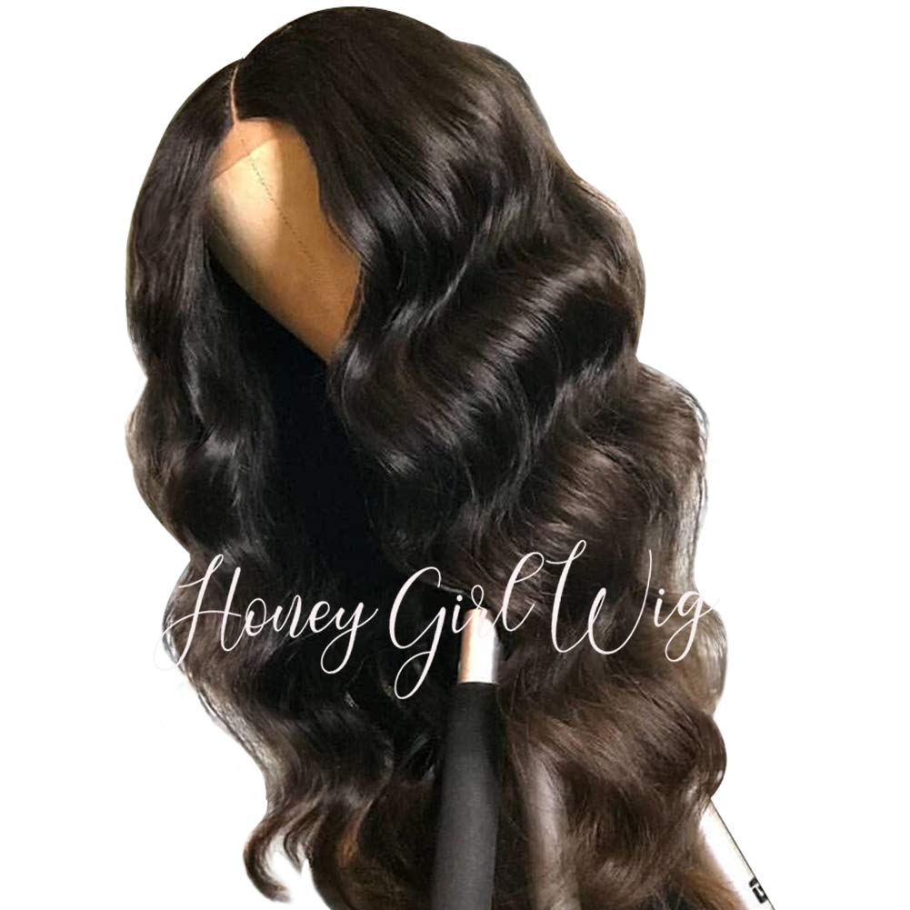 10A Brazilian Human Hair Wigs for Black Women - Glueless 13x6 Lace Front Wig with Baby Hair & Pre Plucked Wavy Invisible Knots - 20