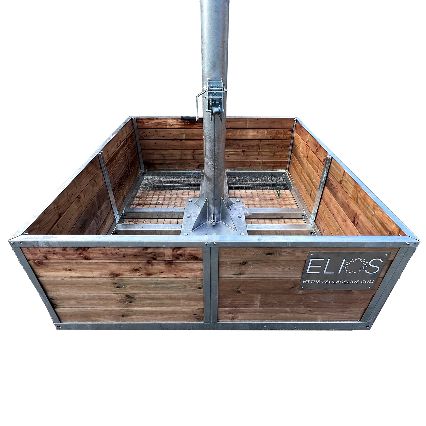 Elios Basket 8 Panel Post for Elios Arbora P8 - Rock Filled Garden Planter | Perfect for Outdoor Patio, Balcony & Landscaping Decor