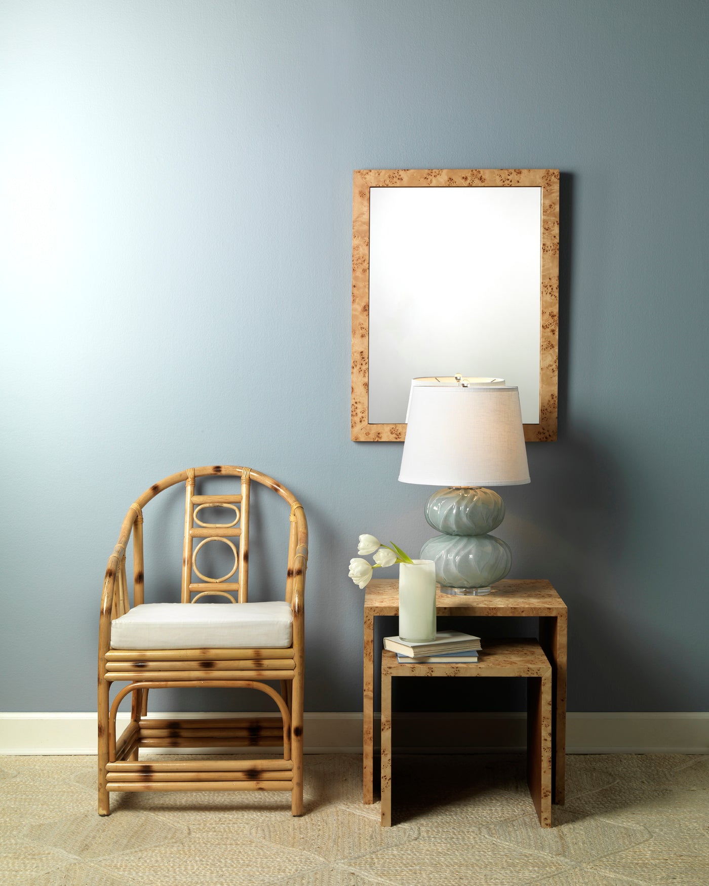 Chandler Rectangle Mirror - Natural Wood Frame, Wall Mounted Bathroom & Bedroom Decor - Perfect for Vanity, Dressing Room, and Home Styling