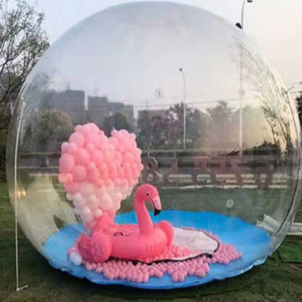 Inflatable Bubble Tent for Camping - 2m Transparent Outdoor Party Tent with Quiet Air Blower | Portable & Foldable Design | Perfect for Backyard Gatherings, Glamping, and Outdoor Events
