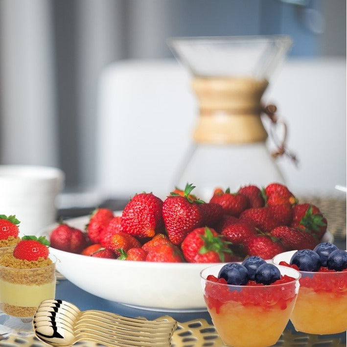 1 oz. Clear Plastic Mini Bowls - 12 Pack | Small Disposable Serving Bowls for Snacks, Condiments, Candy, Nuts & Party Favors | Perfect for Parties, Picnics, Catering & Home Use