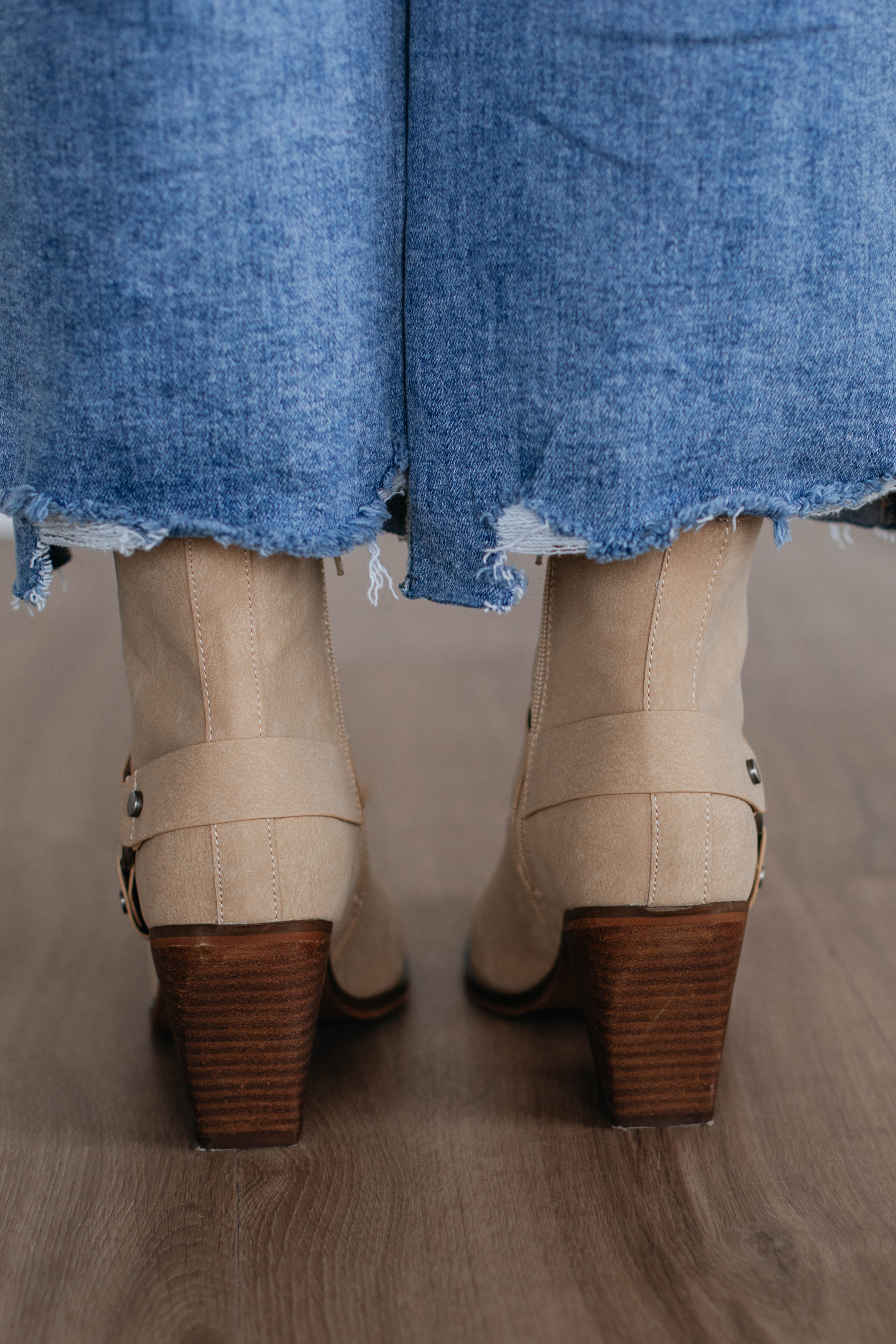 Here For A Good Time Boots in Taupe - Stylish & Comfortable Women's Ankle Boots for Casual Outings & Fall Fashion