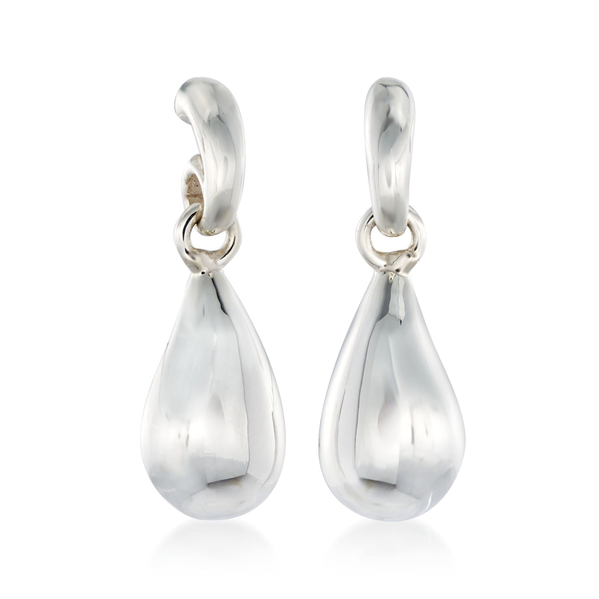Zina Sterling Silver Teardrop Earrings for Women - 925 Silver Dangle Earrings, Hypoallergenic Jewelry Gift for Her - Perfect for Weddings, Parties & Everyday Wear