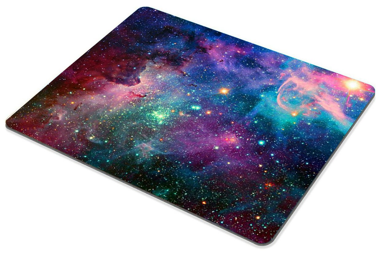 Smooffly Galaxy Gaming Mouse Pad - Non-Slip Rubber Base, Customized Rectangle Design for PC & Laptop - Perfect for Office Work, Gaming & Home Use
