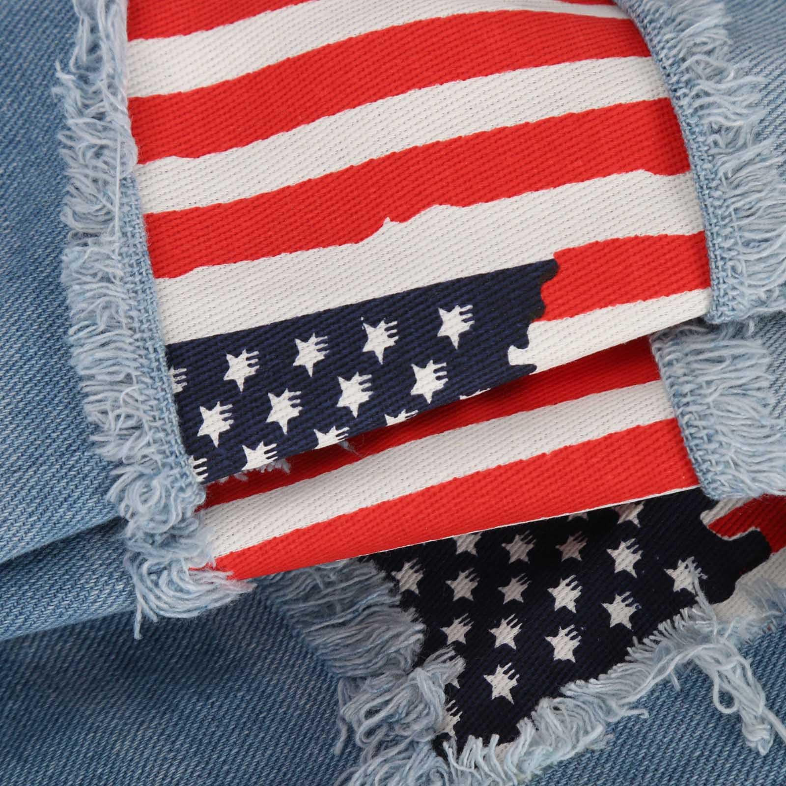 Women's Ripped Denim Shorts - Mid Rise Distressed Jeans for Summer | Casual & Stylish