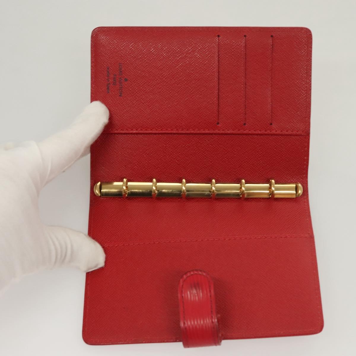 Louis Vuitton Agenda PM Epi Leather Organizer - Weekly & Monthly Planner for Business & Personal Use - Perfect for Office, Travel, and Daily Scheduling