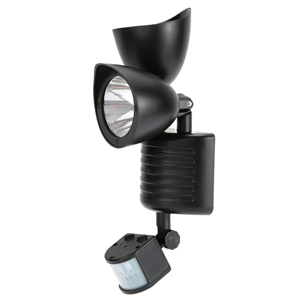 Solar LED Spotlights with Double Head Reflector - 22 LED Motion Sensor Outdoor Lighting, Waterproof IP55 for Courtyard, Landscape & Street - Perfect for Home Security, Garden & Pathway Illumination