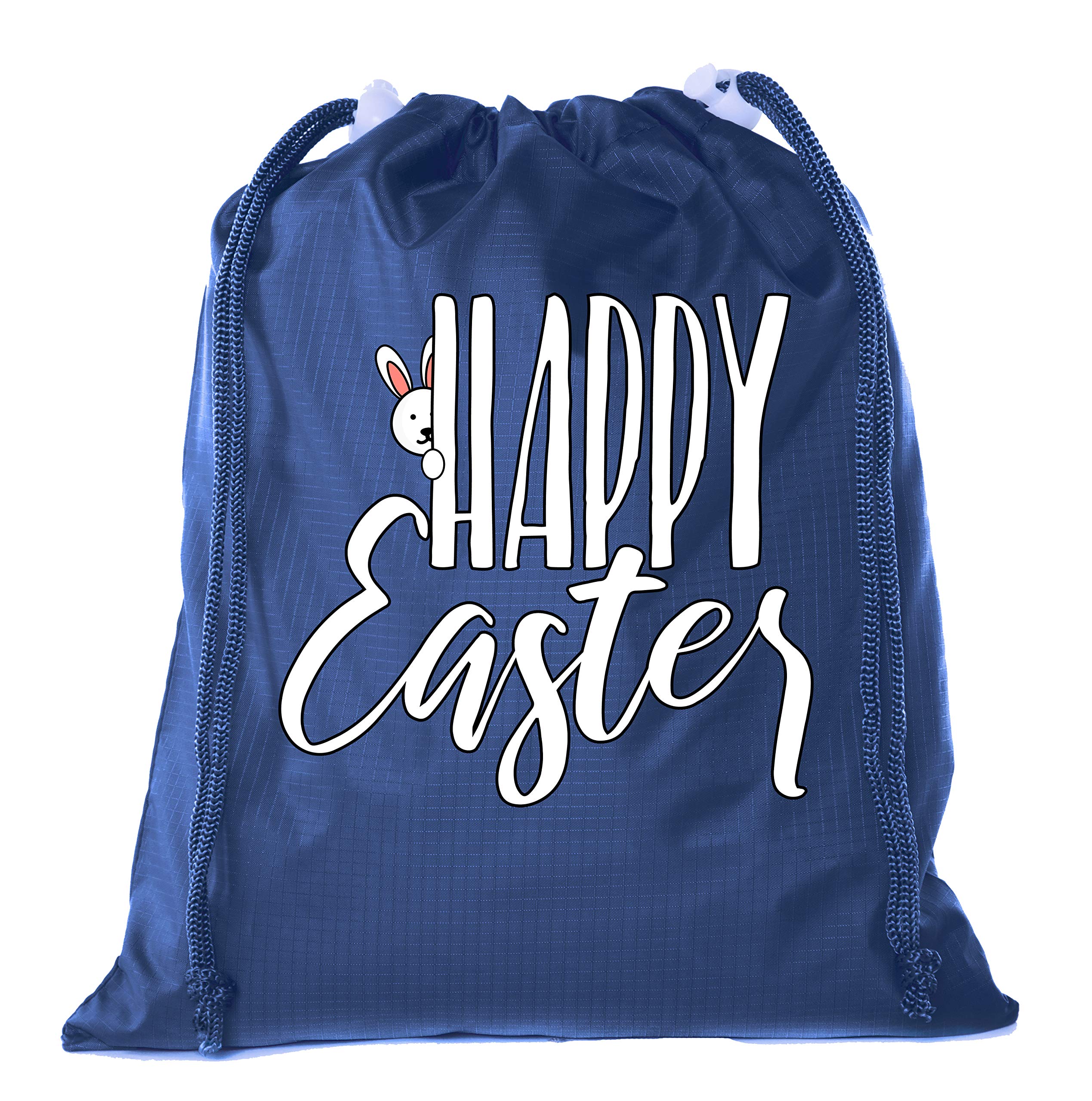 Easter Basket Bags Mini - Bulk Drawstring Cinch Sacks for Easter Bunny Treats - Peaking Bunny Design - Perfect for Easter Egg Hunts, Party Favors & Classroom Rewards