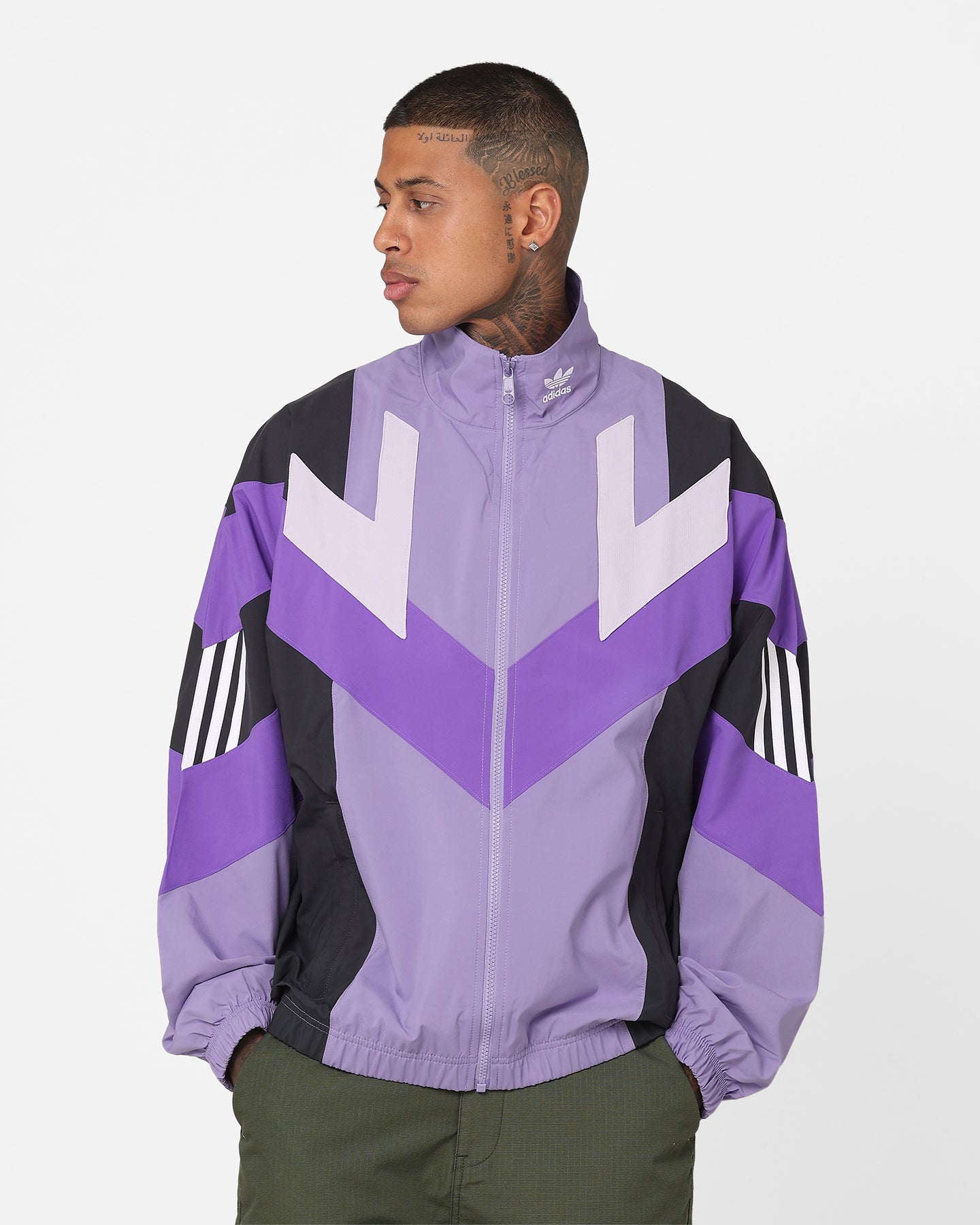 Adidas Tracktop 2 Jacket for Women - Magic Lilac/Carbon Color - Lightweight Running Hoodie for Gym, Jogging & Outdoor Sports