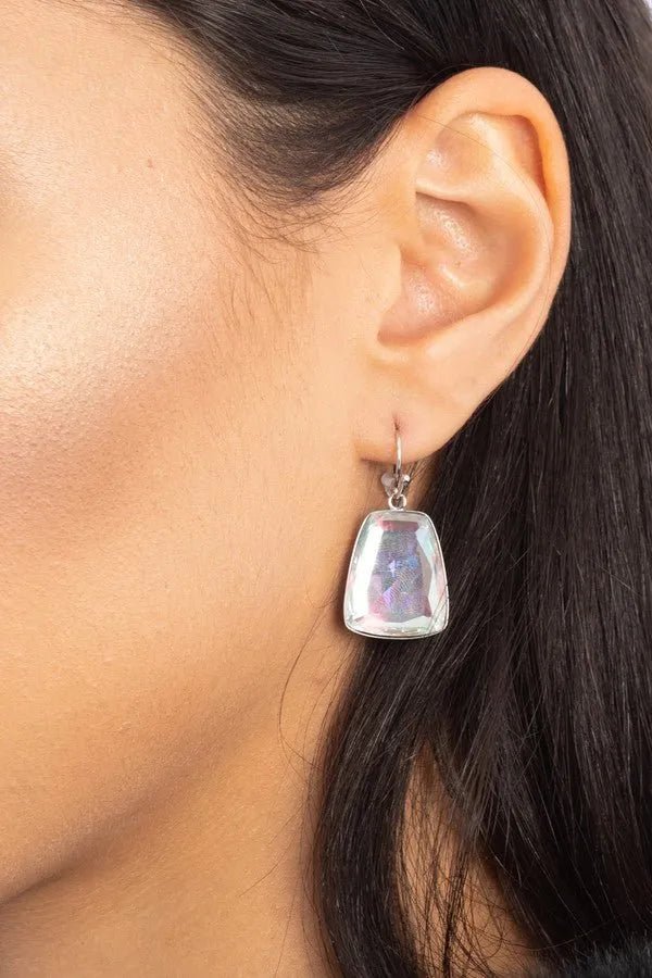 Prism Cushion Stud Earrings for Women - Hypoallergenic Cubic Zirconia Earrings for Everyday Wear & Special Occasions