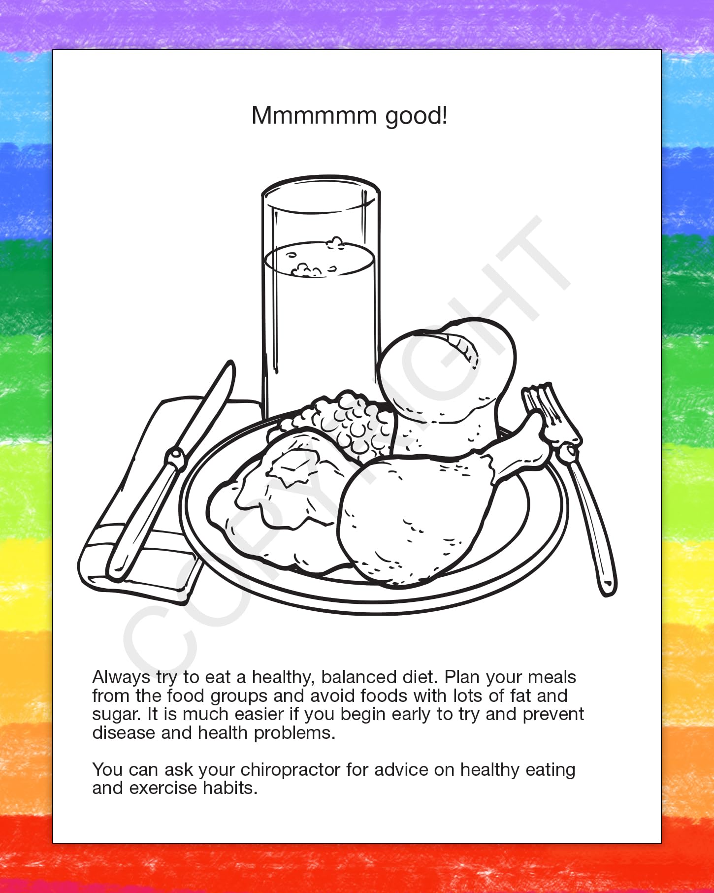 ZOCO Chiropractor Educational Coloring Books - 250 Bulk Pack (No Crayons Included) - Kids Learning Activities, Chiropractic Office Supplies - Perfect for Classroom, Birthday Parties & Doctor's Office Waiting Rooms