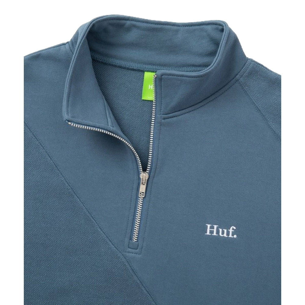HUF JP Conversion Zip Fleece Jacket - Blue - Men's Streetwear for Urban Fashion & Outdoor Activities