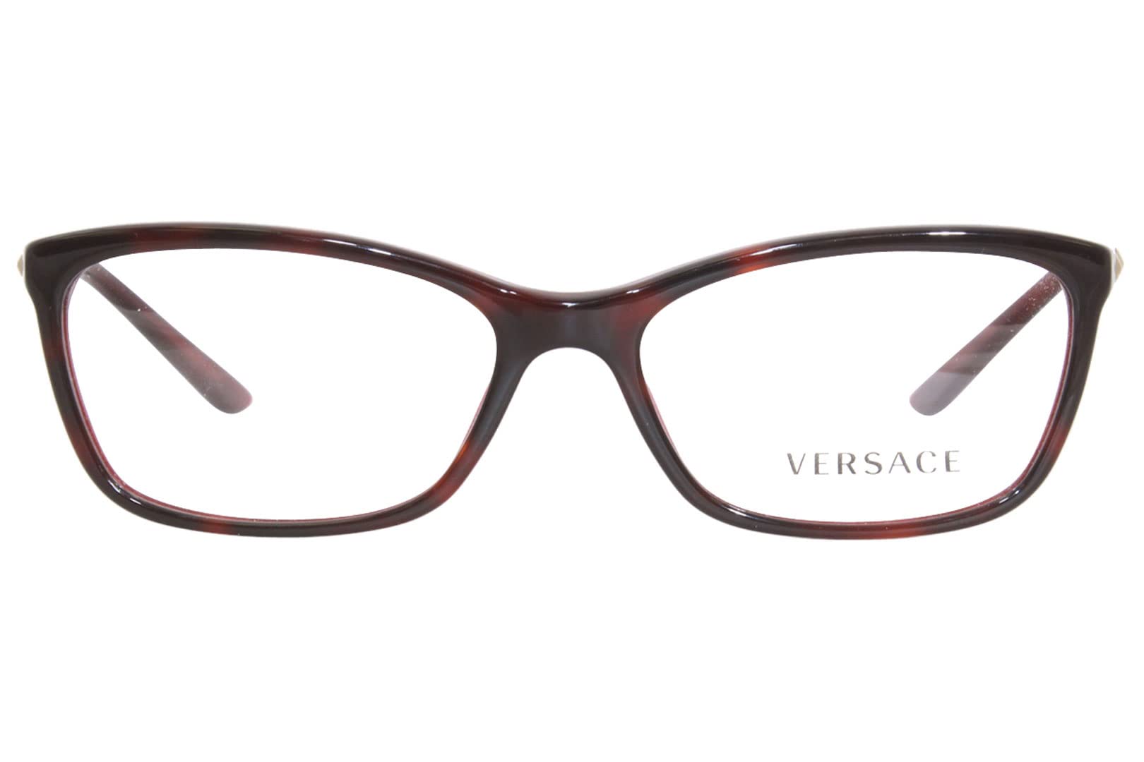 Versace VE3186 Eyeglass Frames 5184-54 - Havana Bordeaux Designer Optical Glasses for Men & Women | Luxury Eyewear for Fashion, Office & Everyday Use