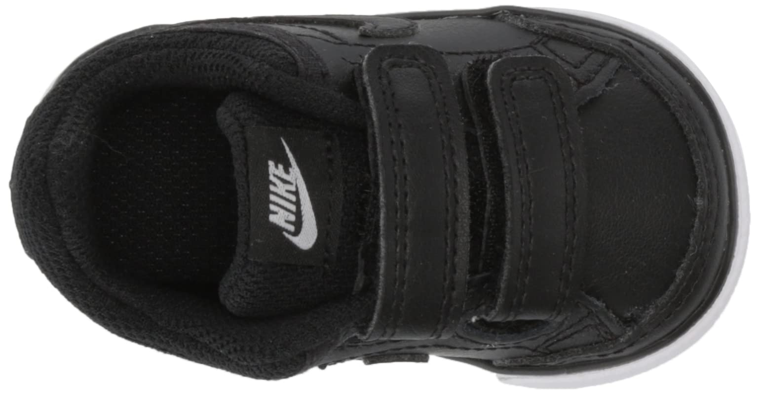 Nike Capri 3 Leather (TDV) 579949 014 Black/Black-White Baby Shoes - Comfortable & Stylish First Walkers for Infants - Perfect for Everyday Wear, Playtime & Special Occasions