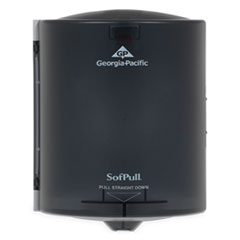 Universal Black Center Pull Paper Towel Dispenser - Heavy Duty for Kitchen, Bathroom & Office Use