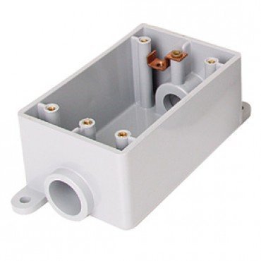 FSC Certified PVC Single Gang Electrical Box - Durable & Weatherproof for Indoor/Outdoor Wiring Projects
