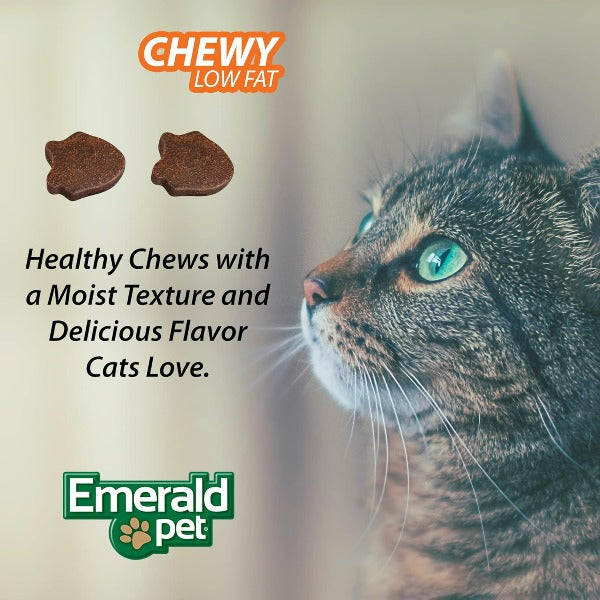 Emerald Pet Feline Health Chews - Natural Hairball Control for Cats | Supports Digestive Health & Reduces Hairballs | Perfect for Indoor Cats & Long-Haired Breeds