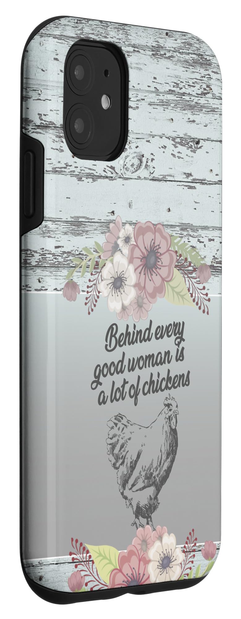 iPhone 11 Case - Funny Crazy Chicken Lady Design - Durable Gardening Phone Cover for Women - Perfect for Farm Enthusiasts & Outdoor Activities