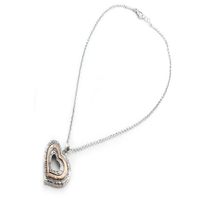 Elegant Heart Pendant Necklace Set for Women - Sterling Silver or Gold Plated Romantic Jewelry Gift for Her - Perfect for Valentine's Day, Anniversary & Date Night