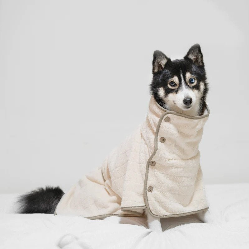 Soft Baby Fleece Bathrobe for Toddlers - Cozy Hooded Kids Robe with Pockets - Perfect for Bath Time, Spa Day & Lounging at Home