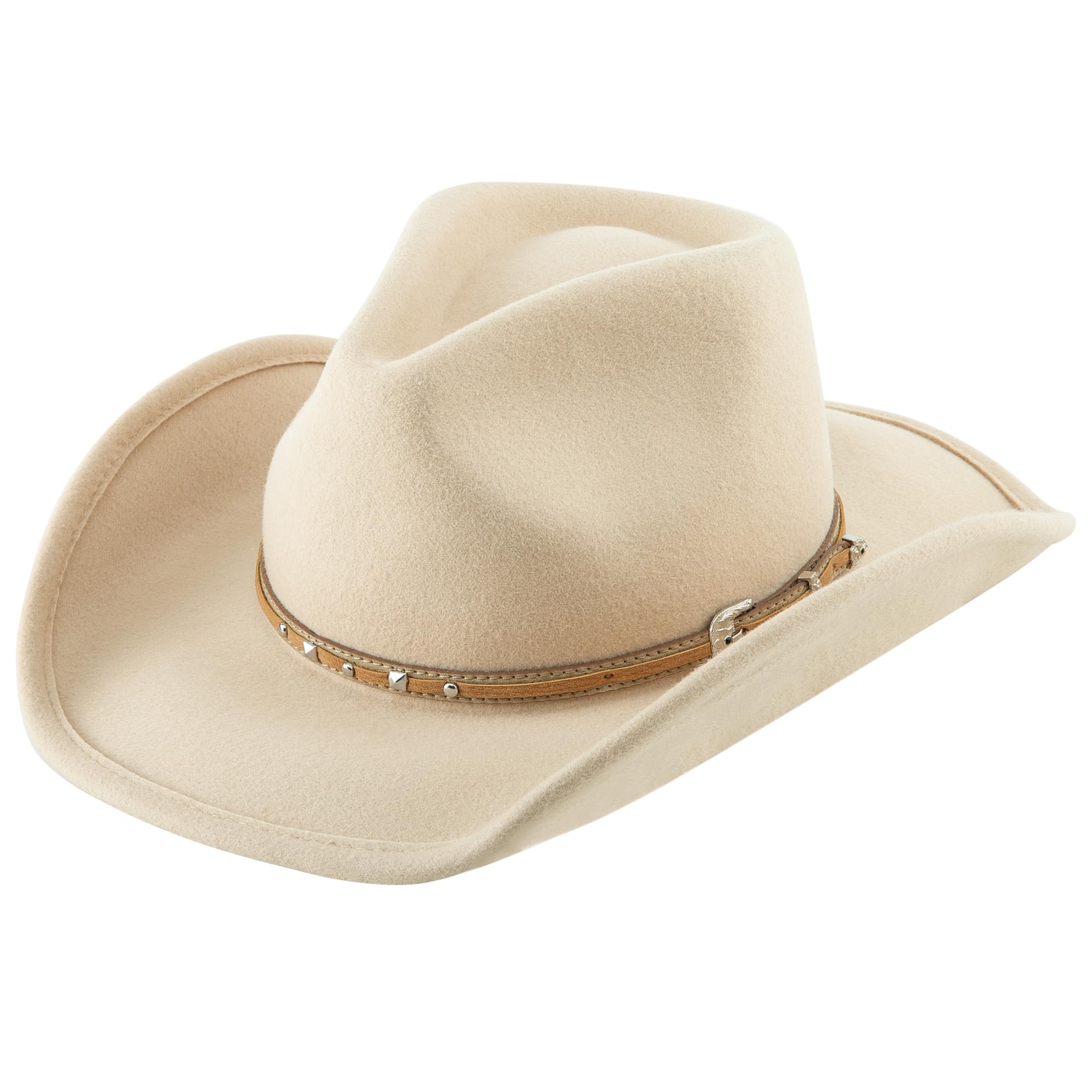 Authentic 100% Australian Wool Cowboy Hat for Men & Women - Western Cowgirl Hat, Felt Outback Fedora with Wide Brim - Perfect for Rodeo, Country Music Festivals & Outdoor Adventures