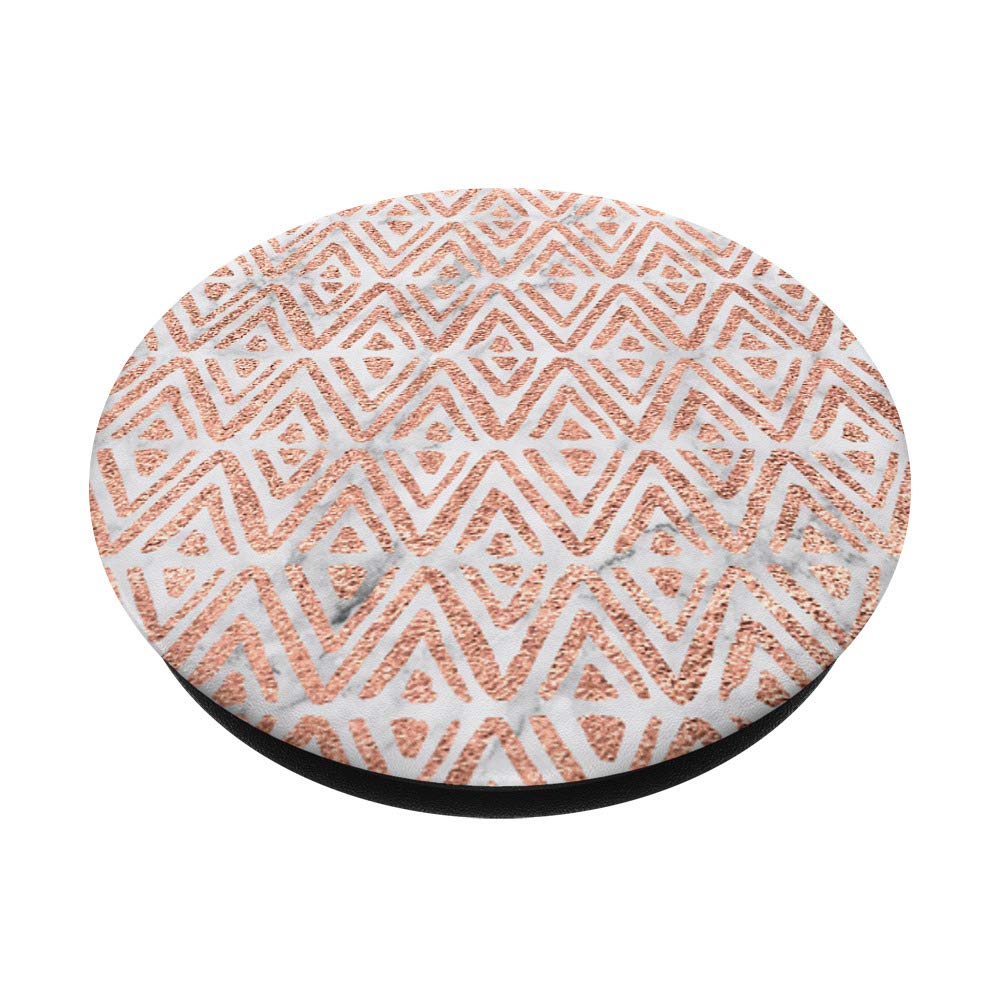 Rose Gold Aztec Tribal Pattern White Marble Case - Stylish Phone Cover for iPhone & Samsung | Perfect for Travel, Work & Everyday Use