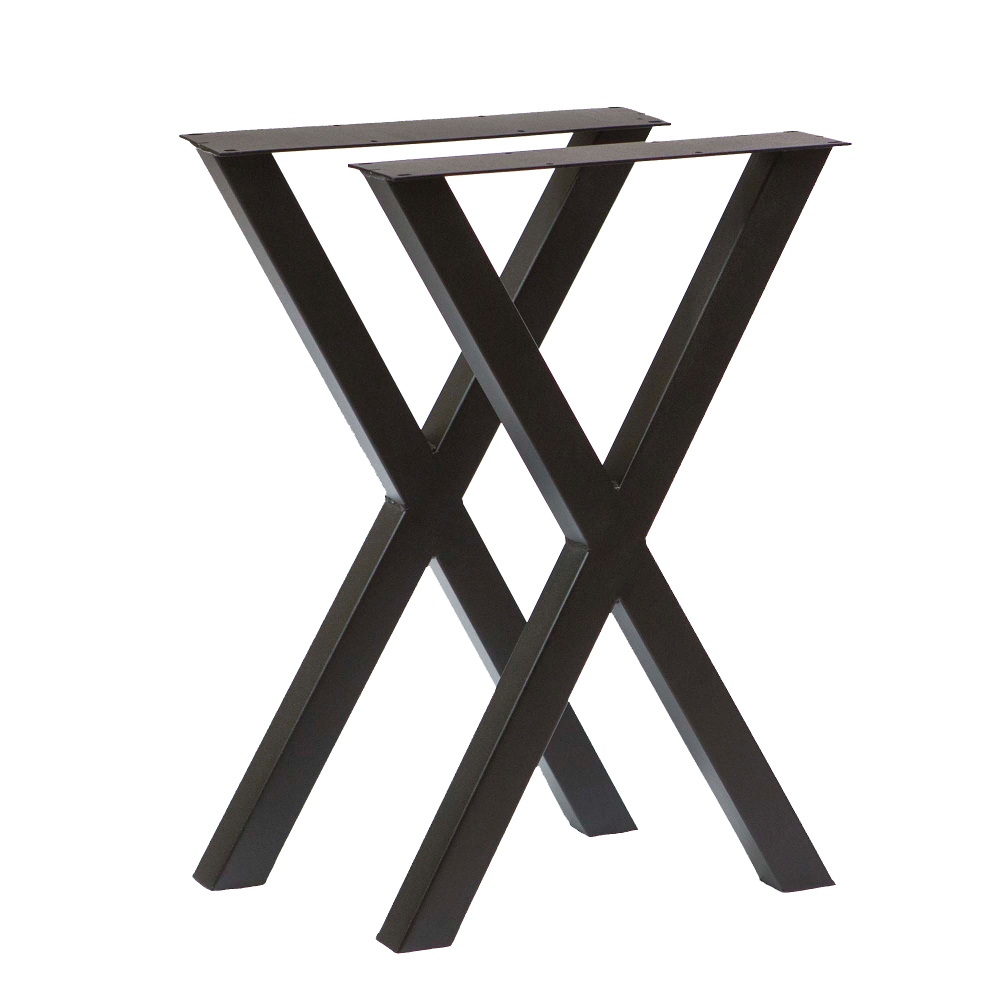 Heavy Duty Writing Desk with X-Legs - 71cm Height, 46cm Width - Sturdy Home Office Desk for Study, Work, and Remote Learning