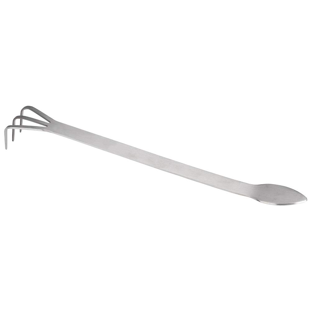 Cyrank Stainless Steel Bonsai Root Rake & Soil Spatula - Professional Gardening Tool for Loosening Soil, Pruning Roots - Perfect for Bonsai Care, Indoor Plants & Garden Maintenance