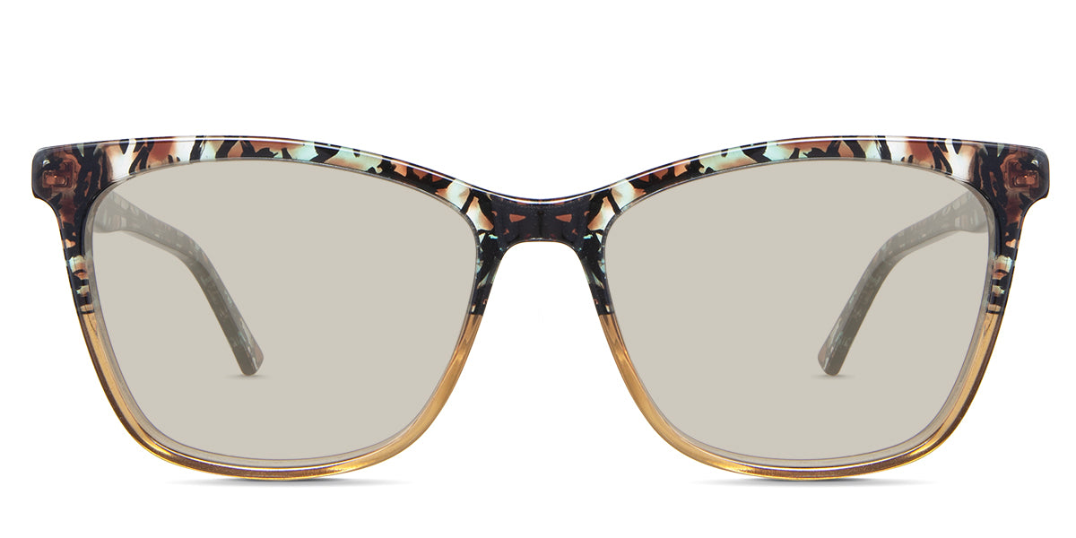 Paisley Print Women's Prescription Tinted Glasses - Stylish & UV Protection for Outdoor Activities, Driving, and Fashion Accessories