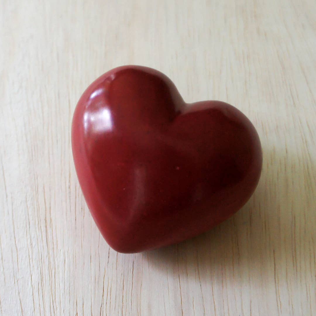Romantic Red Heart Paperweight - Elegant Glass Desk Decor for Valentine's Day, Wedding, Anniversary Gifts & Office Accessories | Perfect for Home, Office, or Special Occasions