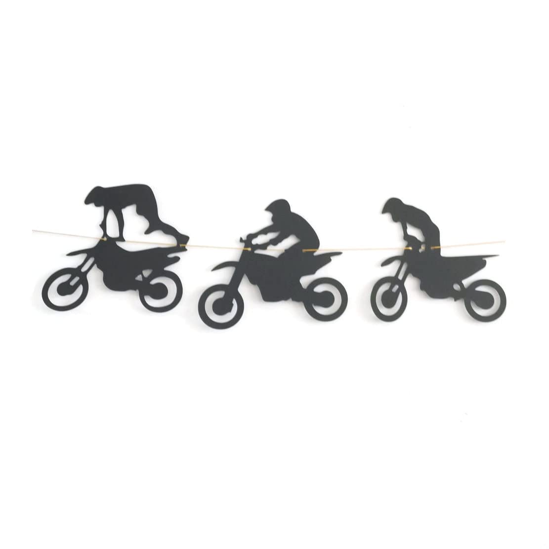 Dirt Bike Birthday Party Decorations - Motocross Themed Banner & Wall Decor for Men's Riding Party - Pre-Assembled for Easy Setup | Perfect for Motorcycle Enthusiasts & Biker Themed Celebrations