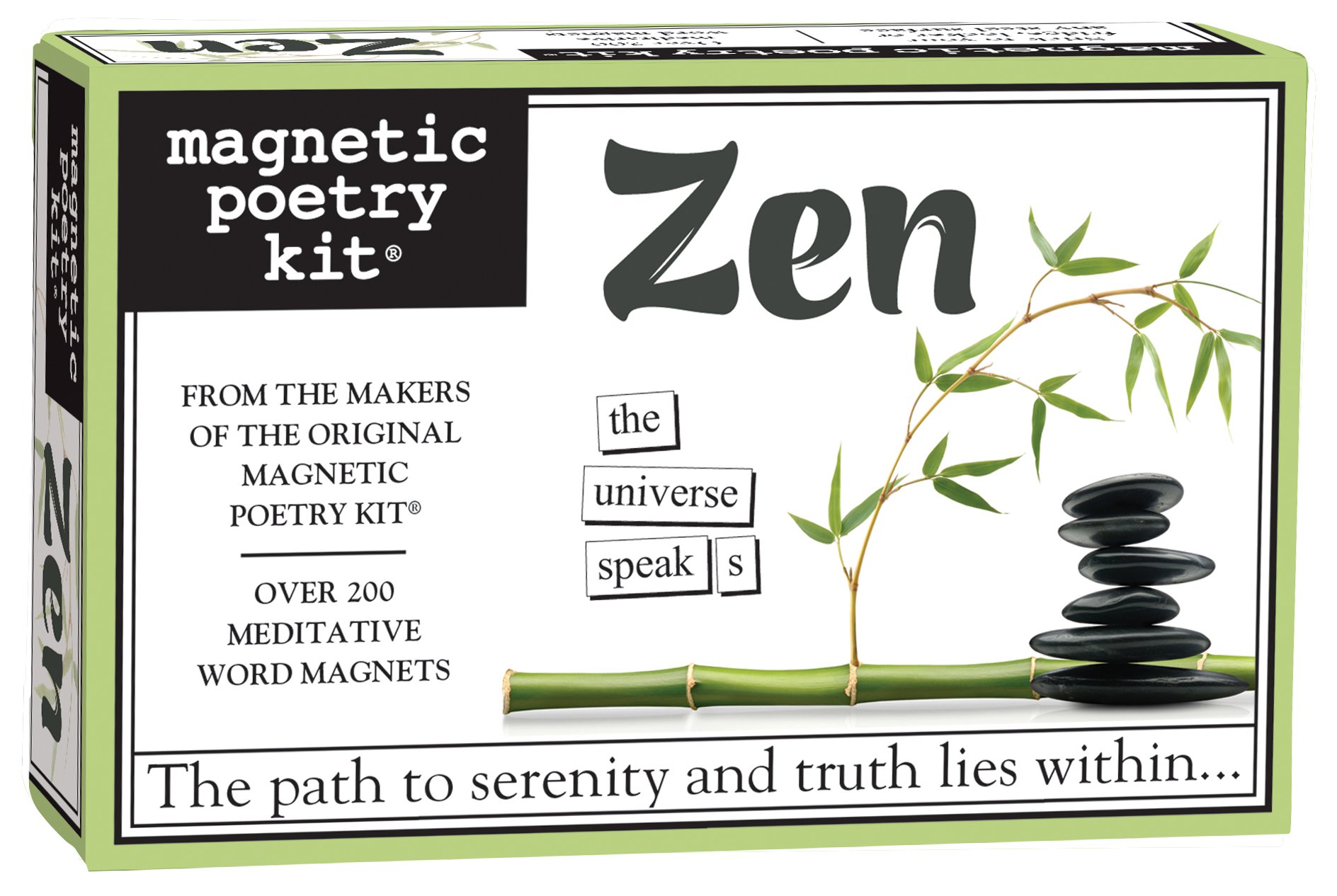 Magnetic Poetry Zen Kit - Refrigerator Word Magnets for Writing Poems & Letters - Made in USA - Perfect for Creative Writing, Home Decor & Fun Family Activities