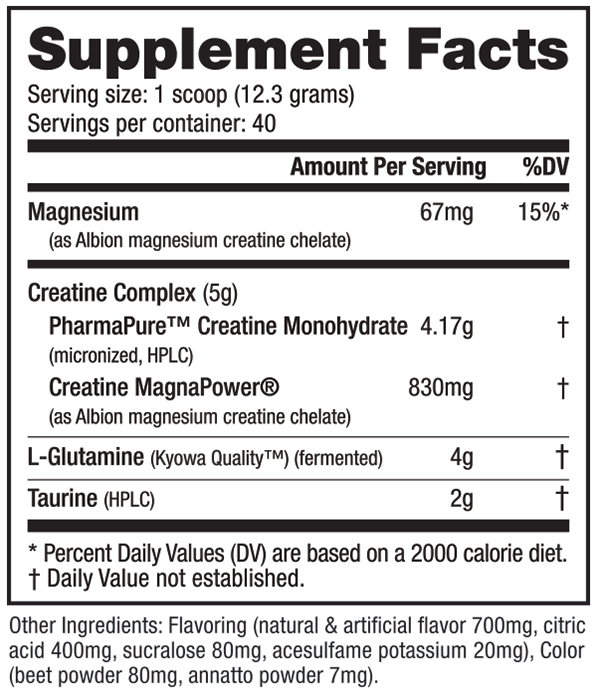 NutraBio CGT MAX - Premium Creatine Glutamine Taurine Supplement for Muscle Recovery & Performance - Ideal for Athletes, Bodybuilders & Fitness Enthusiasts