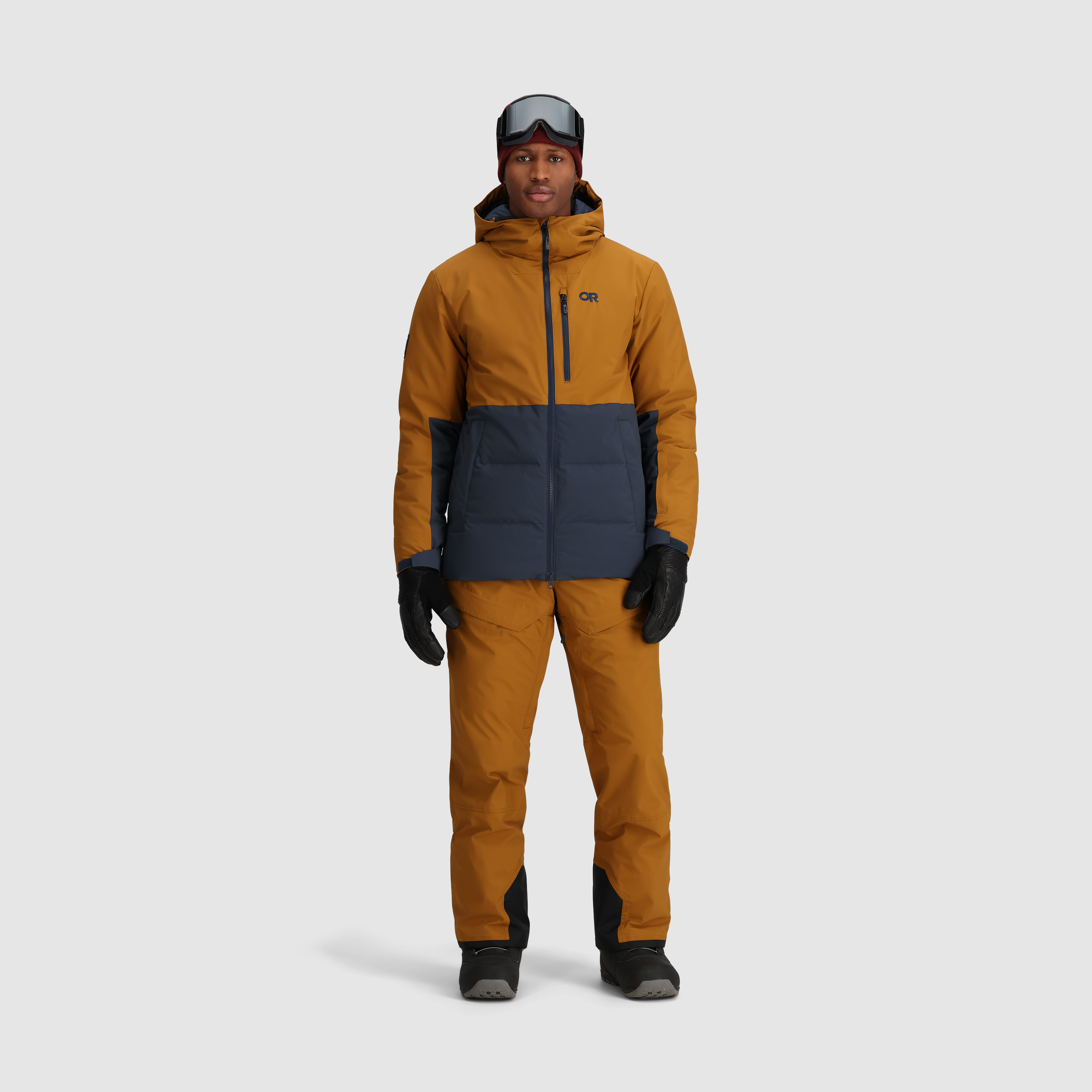 Men's Winter Snowcrew Down Jacket - Waterproof & Insulated Cold Weather Coat for Skiing, Hiking & Outdoor Activities