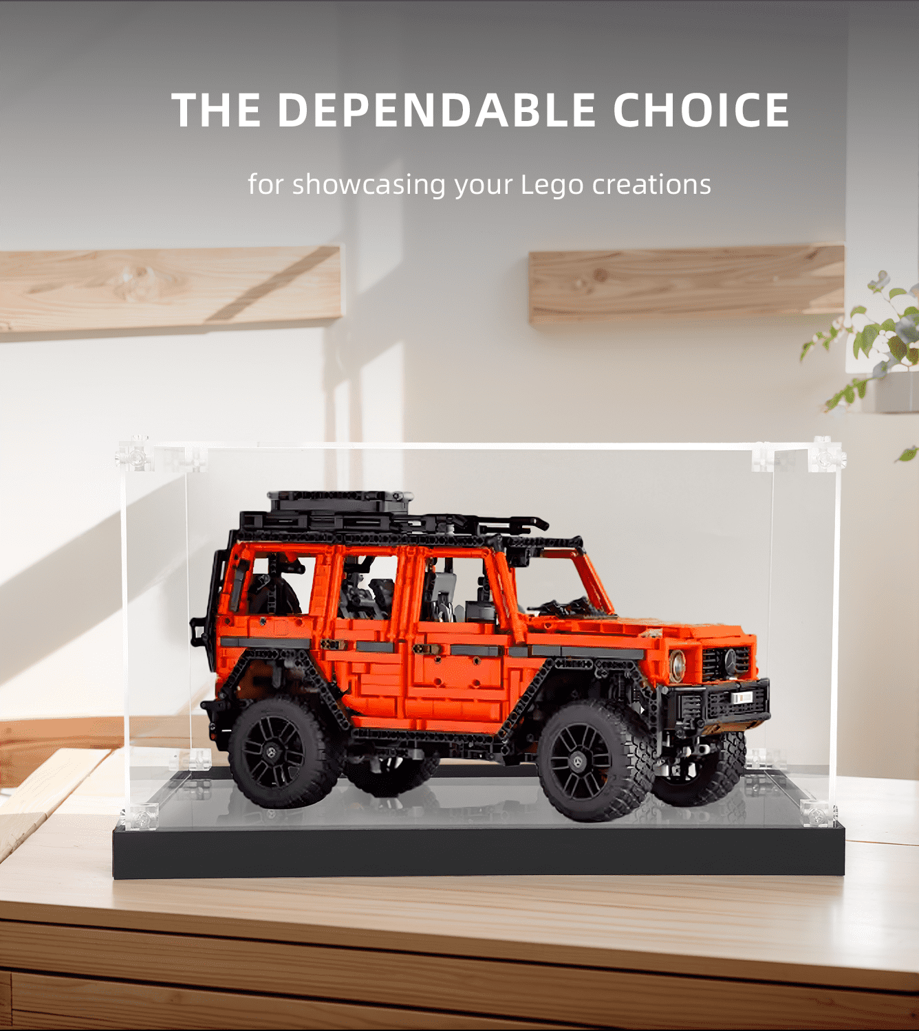 LEGO Mercedes Benz G 500 Professional 42177 Display Case - Protective Showcase for Collectible LEGO Car Models | Perfect for Home Decor, Office Display & Gift Giving