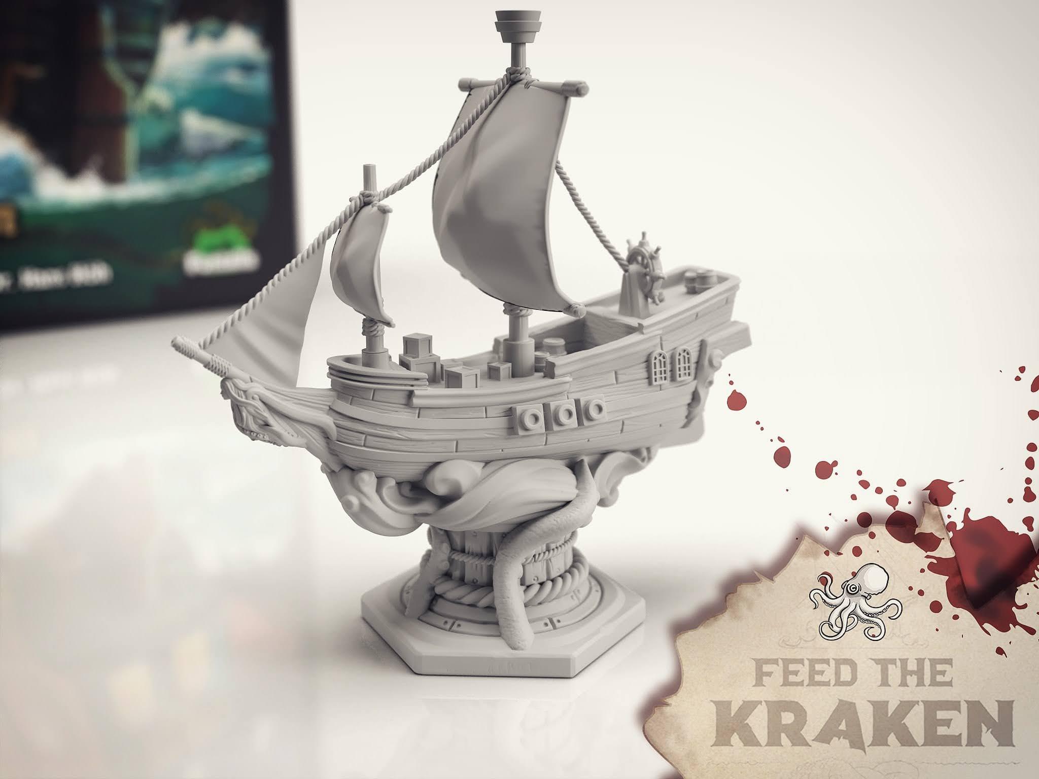 Feed The Kraken - Premium Board Game for Adults & Teens - Strategic Adventure Game for Game Nights, Parties & Family Gatherings