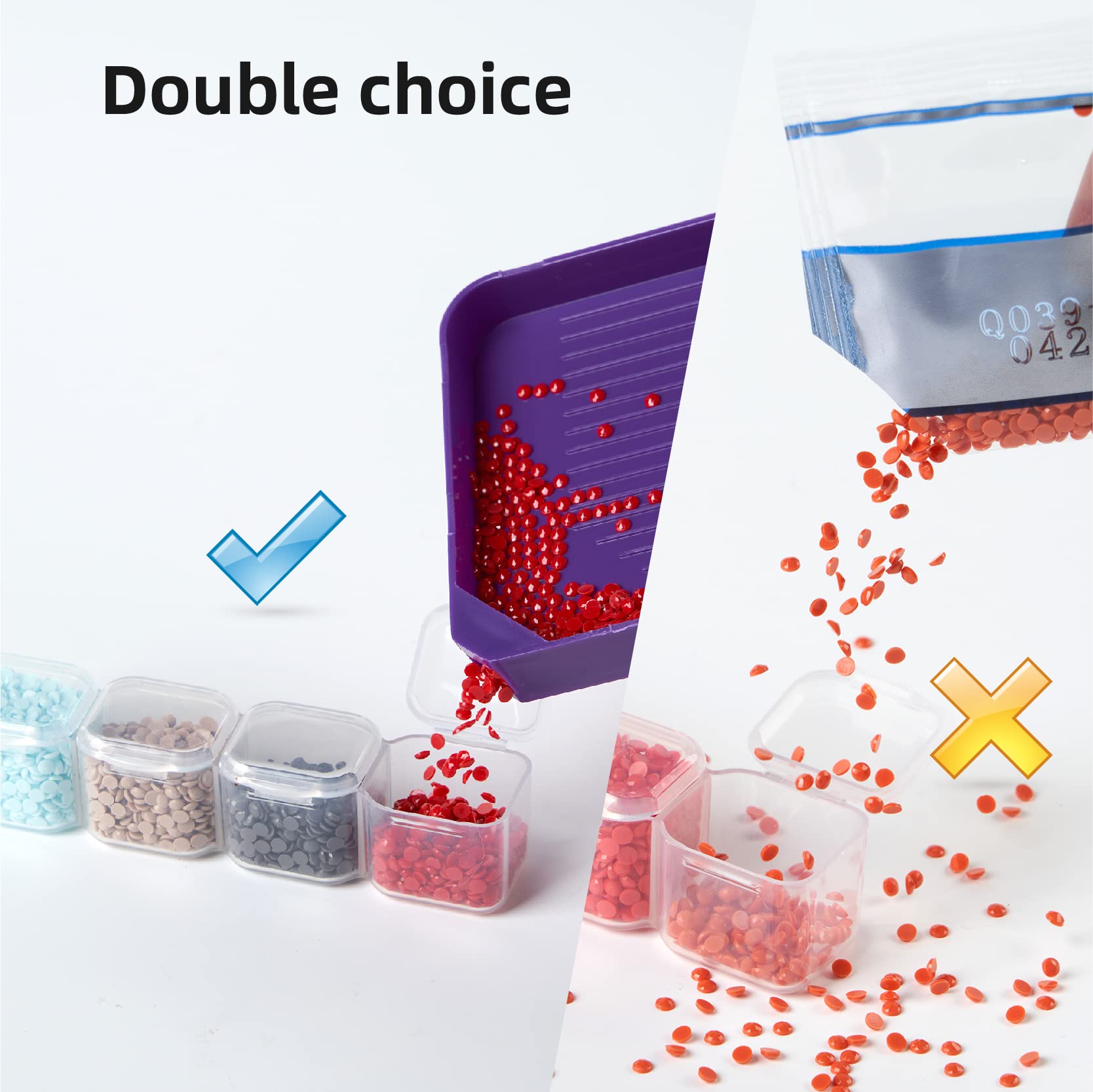 56PCS Diamond Painting Kit for Adults - DIY Art Tools with Multiple Sizes Painting Pens, Tweezers, Glue & 28 Grid Storage Box | Perfect for Home Decor, Gift Making & Stress Relief Crafts