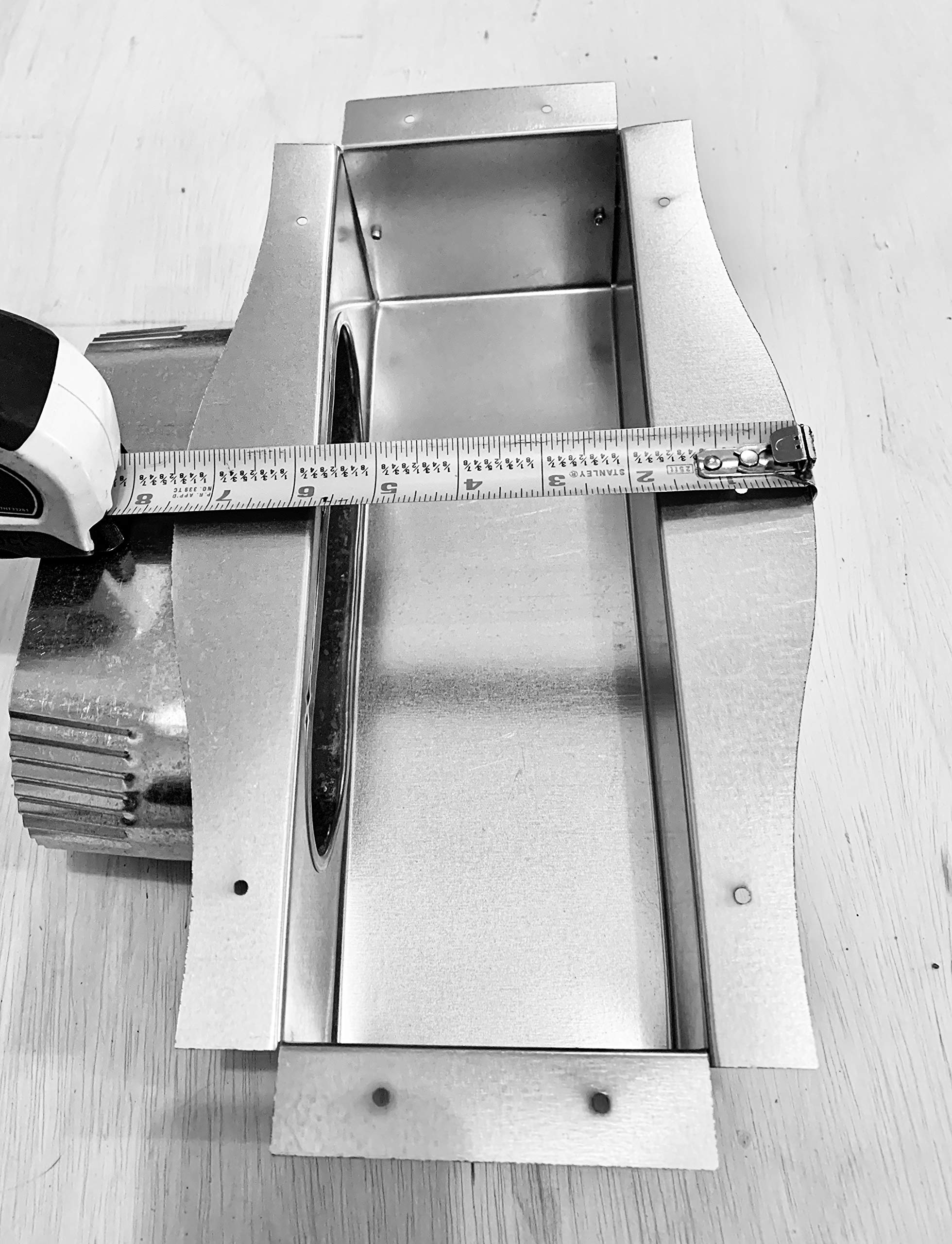 Under Cabinet Toe Kick Floor Vent Ducting Kit - HVAC Airflow Solution for Kitchen & Bathroom Renovations