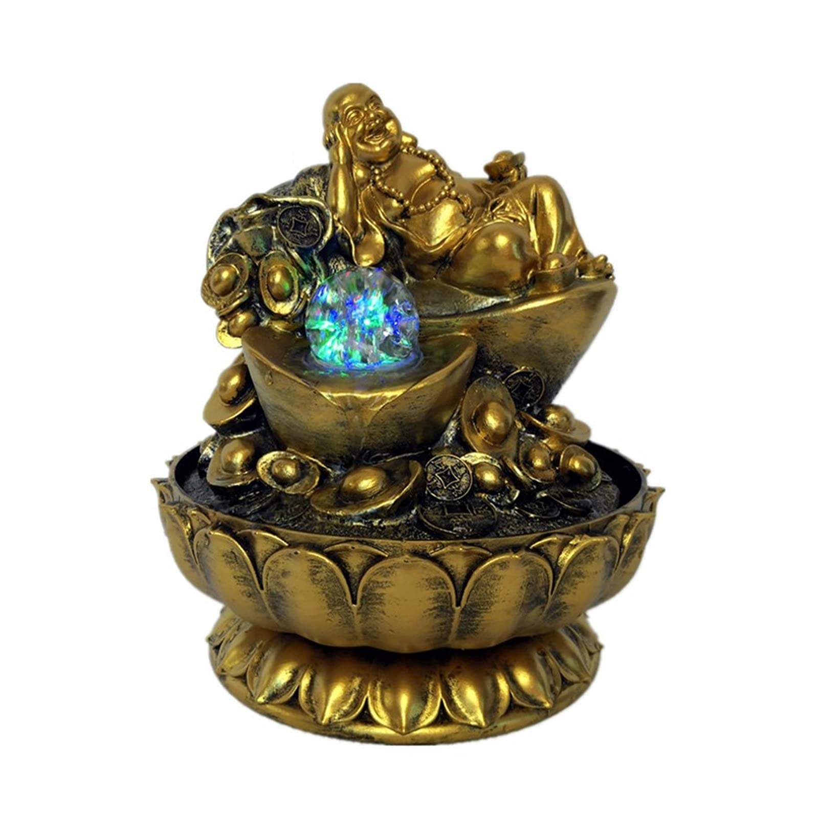 Zen Buddha Tabletop Water Fountain - 12.9