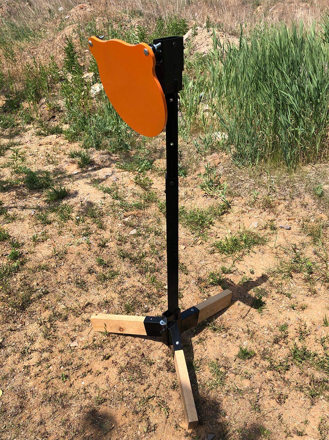 Highwild Adjustable AR500 Steel Target Stand System - Heavy Duty Shooting Target Holder for Outdoor Range Practice & Training