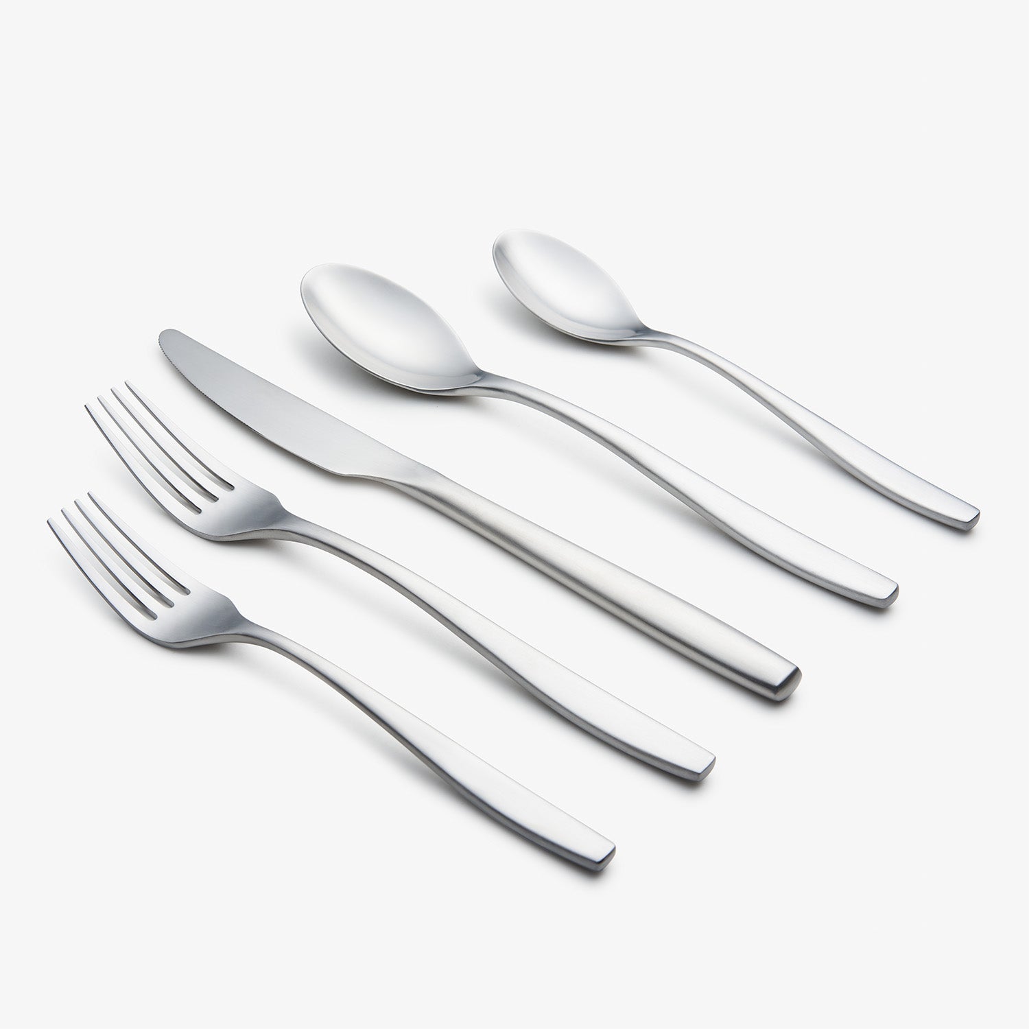 Averie 20-Piece Satin Flatware Set - Stainless Steel Silverware for Everyday Dining, Dinner Parties & Special Occasions