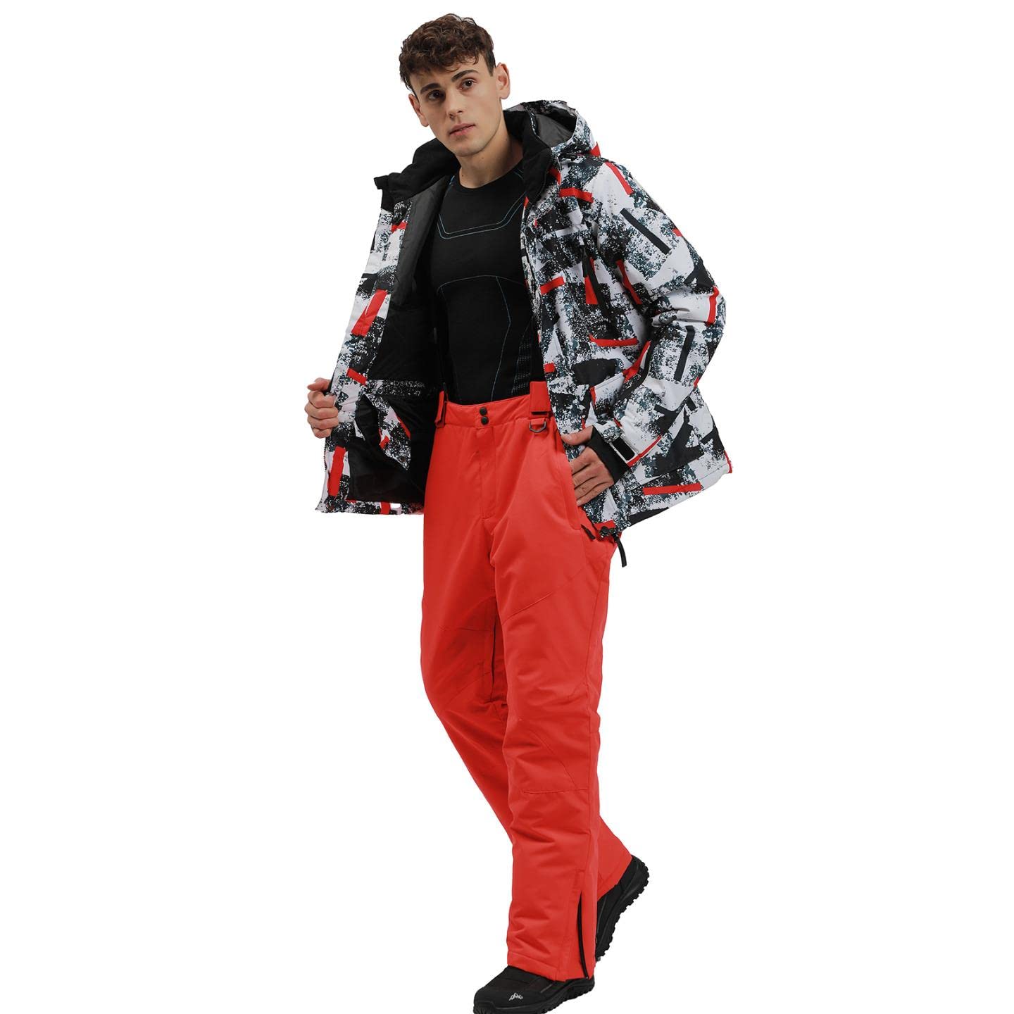 YEEFINE Men's Waterproof Ski Suit Winter Snowboard Jacket & Pants Set for Skiing, Snowboarding & Outdoor Winter Sports