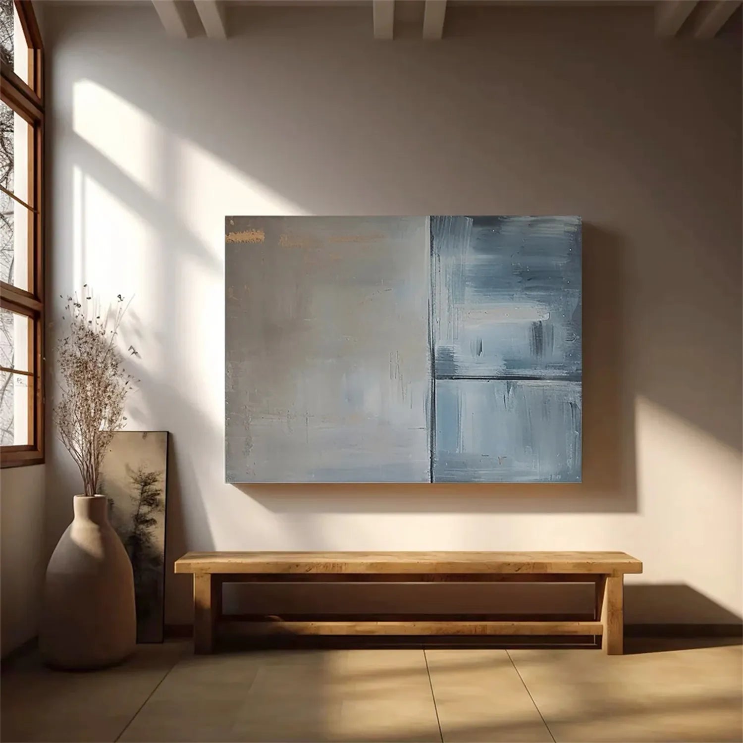 Abstract Painting #AB 169 - Modern Wall Art for Living Room, Bedroom & Office Decor - Handmade Canvas Artwork for Home & Office Interior Design