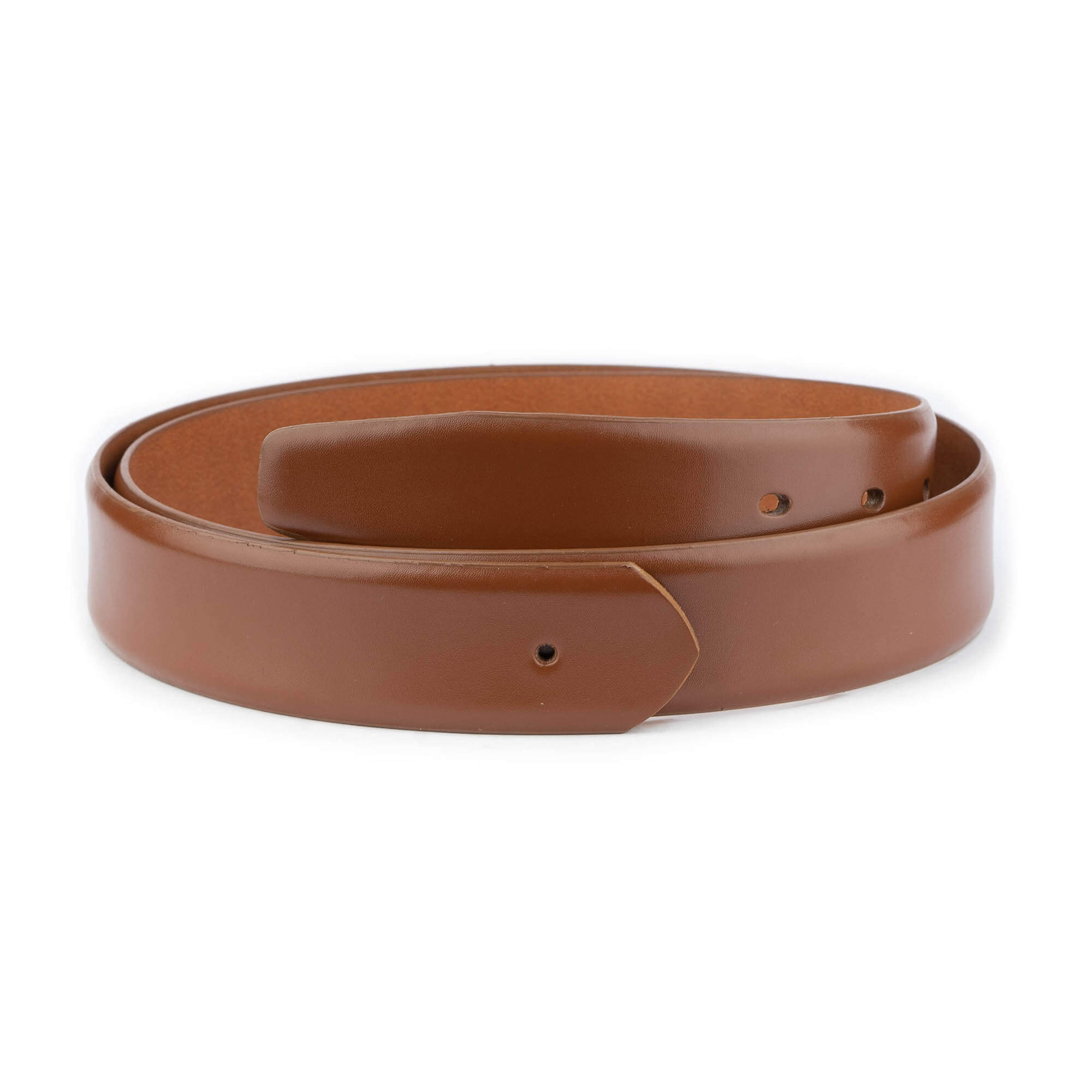 Genuine Leather Replacement Belt Strap for Montblanc Buckle - Light Brown Men's Dress Belt for Business & Formal Occasions