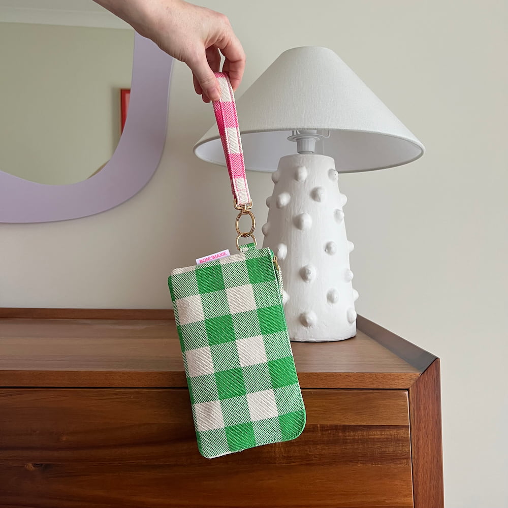 Bag Buddies Organizer Pouch Set - Gingham Pattern for Travel, Office & Daily Essentials Storage | Waterproof & Durable