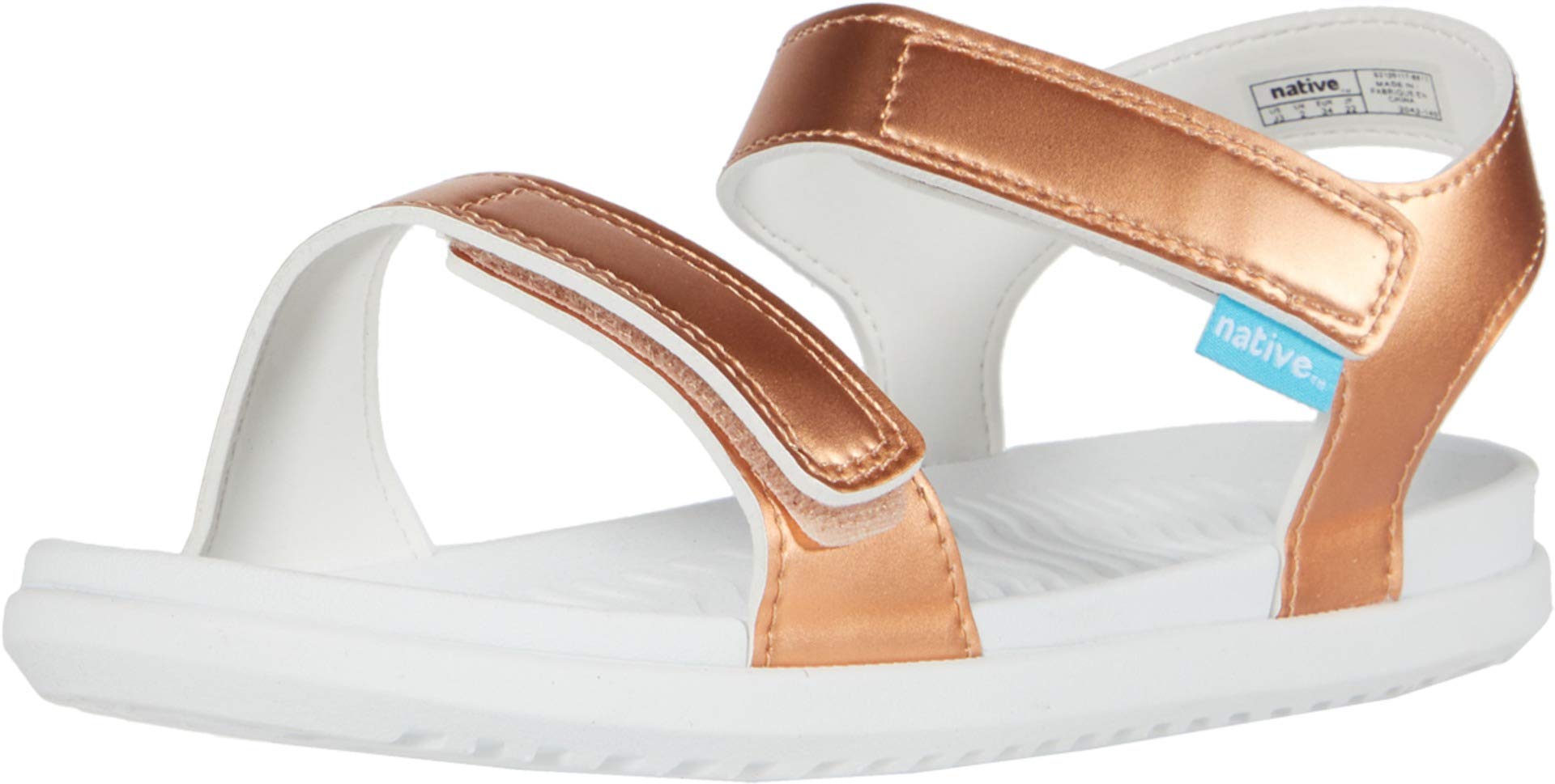 Native Kids Shoes for Baby Girls - Charley Metallic Toddler Sneakers | Comfortable & Stylish for Playtime, School & Everyday Wear