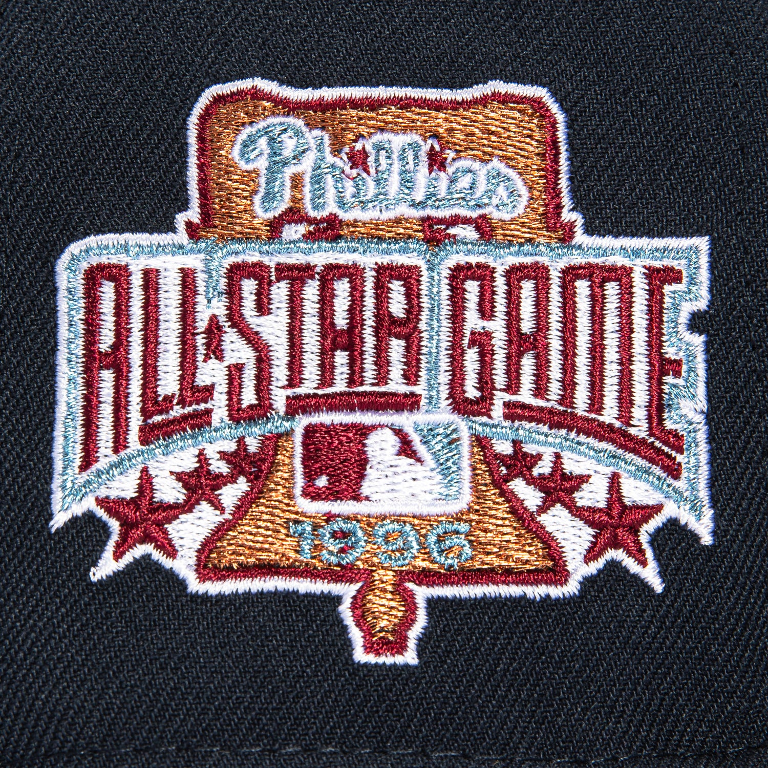 New Era 59Fifty Philadelphia Phillies 1996 All Star Game Patch Alternate Baseball Cap - Navy & Cardinal Red - MLB Officially Licensed Hat for Sports Fans & Collectors | Perfect for Baseball Games, Fan Events & Streetwear Fashion