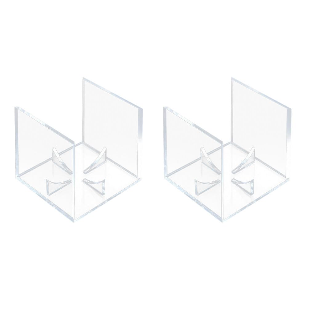 2 Pack Clear Acrylic Baseball Display Stand - Transparent Ball Holder Support Base for Sports Memorabilia, Perfect for Showcasing Autographed Baseballs in Home or Office Collections